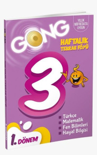 Gong 3. Sınıf 1. Dönem Haftalık Tekrar Föyü