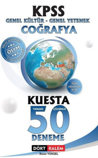KPSS Genel Kültür - Genel Yetenek Coğrafya Kuesta Tamamı Çözümlü 50 Deneme