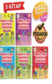 Okul Öncesi Dikkat ve Zeka Seti - 5 Kitap Takım