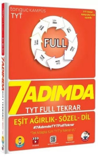 TYT 7 Adımda Full Tekrar Soru Bankası - Eşit Ağırlık-Sözel-Dil