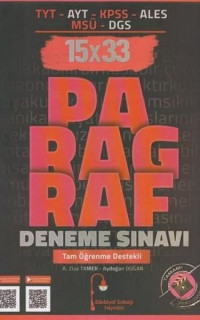 TYT AYT KPSS ALES MSÜ DGS Paragraf 15x33 Deneme
