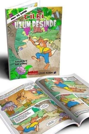 Tilki Üzüm Peşinde (Oku ve Boya Çizgi Roman)