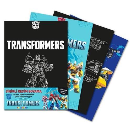 Transformers Sihirli Resim Boyama (Ahşap Kalem Hediyeli)