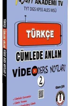 Türkçe Cümlede Anlam Video Ders Notları 2