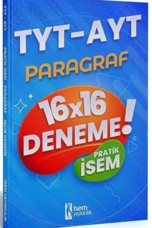TYT AYT Pratik İsem Kazandıran Paragraf 16x16 Deneme