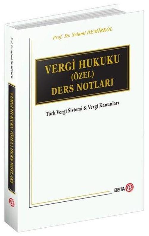 Vergi Hukuku (Özel) Ders Notları