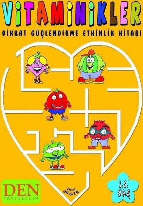Vitaminikler Dikkat Güçlendirme Etkinlik Kitabı