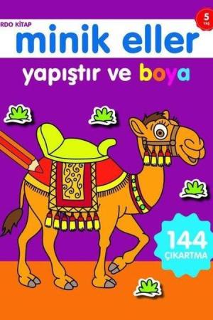 Yapıştır ve Boya / Minik Eller Bordo Kitap (5 Yaş)