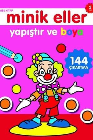 Yapıştır ve Boya / Minik Eller Pembe Kitap (2 Yaş)