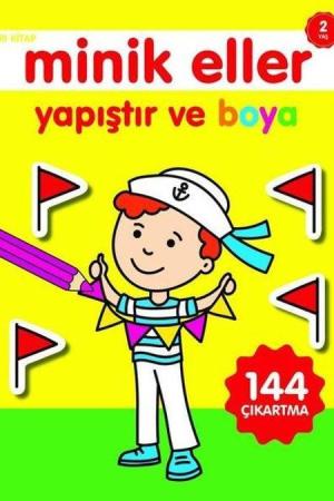 Yapıştır ve Boya / Minik Eller Sarı Kitap (2 Yaş)