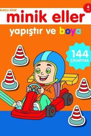 Yapıştır ve Boya / Minik Eller Turuncu Kitap (4 Yaş)