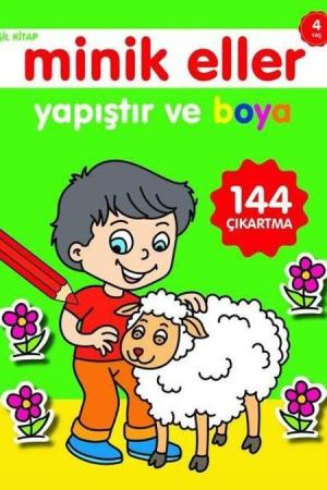 Yapıştır ve Boya / Minik Eller Yeşil Kitap (4 Yaş)