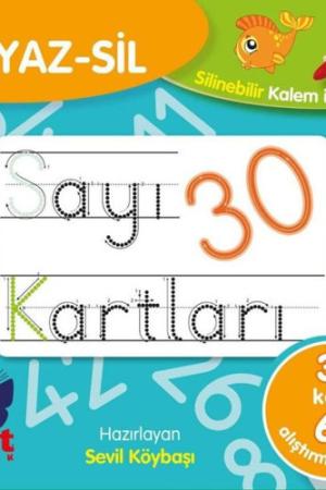 Yaz-Sil Sayı Kartları