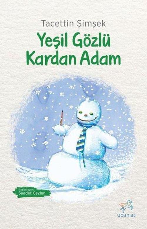 Yeşil Gözlü Kardan Adam (Siyah-Beyaz Resimli Baskı)