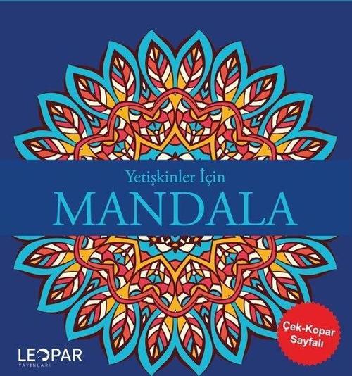 Yetişkinler İçin Mandala (Lacivert)