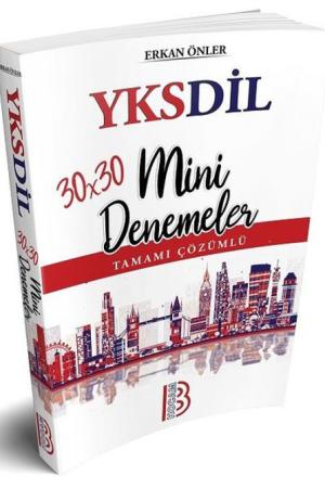 YKSDİL 30x30 Tamamı Çözümlü Mini Denemeler