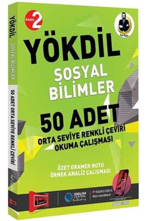 YÖKDİL Sosyal Bilimler 50 Adet Çeviri ve Okul Çalışması (Orta Seviye)