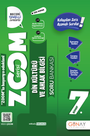 Zoom Serisi - 7. Sınıf Din Kültürü ve Ahlak Bilgisi Soru Bankası