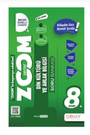 Zoom Serisi - 8. Sınıf Din Kültürü ve Ahlak Bilgisi Soru Bankası